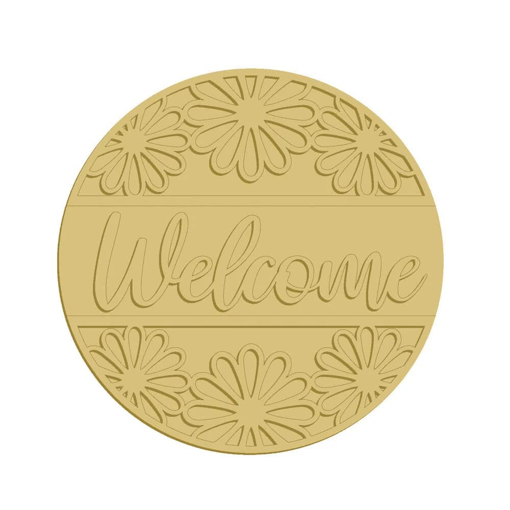 Sip-and-Paint Omaha: 3D 18" Welcome Daisies Wall/Door Hanger Workshop