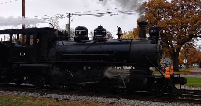 Pumpkin Train Ride in Coldwater, Michigan