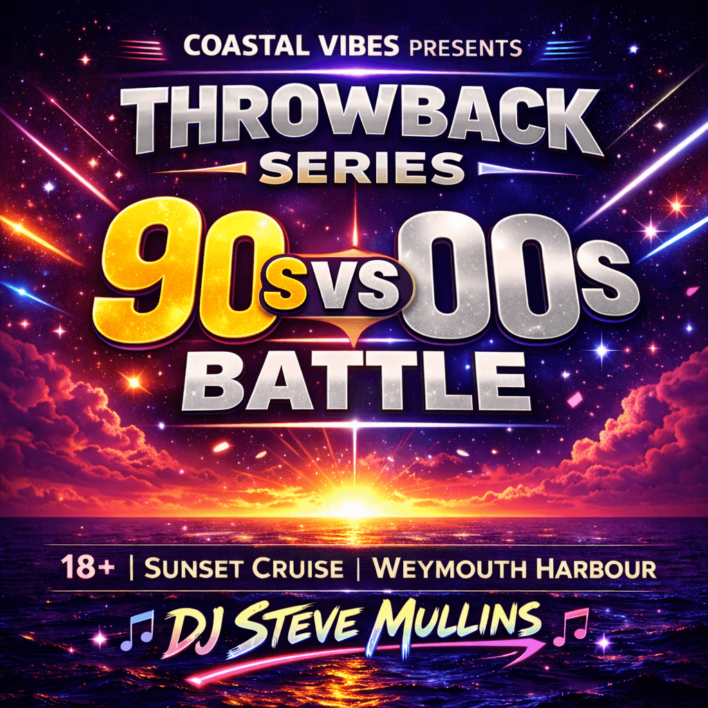 Sunset Throwdown on Weymouth Bay: 90s vs 00s Boat Battle Cruise