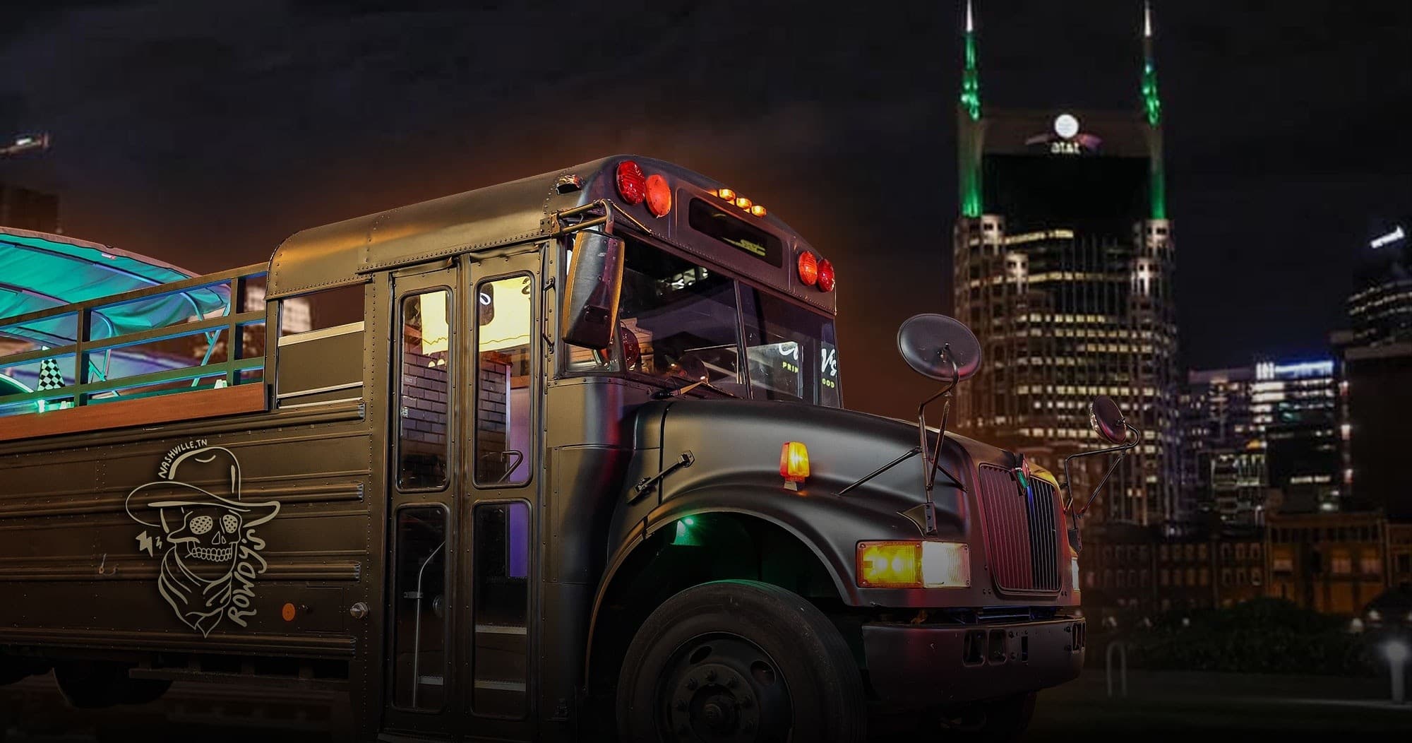 Rowdy Bus Nashville Party Tour: Open-Air Music City Pub Crawl