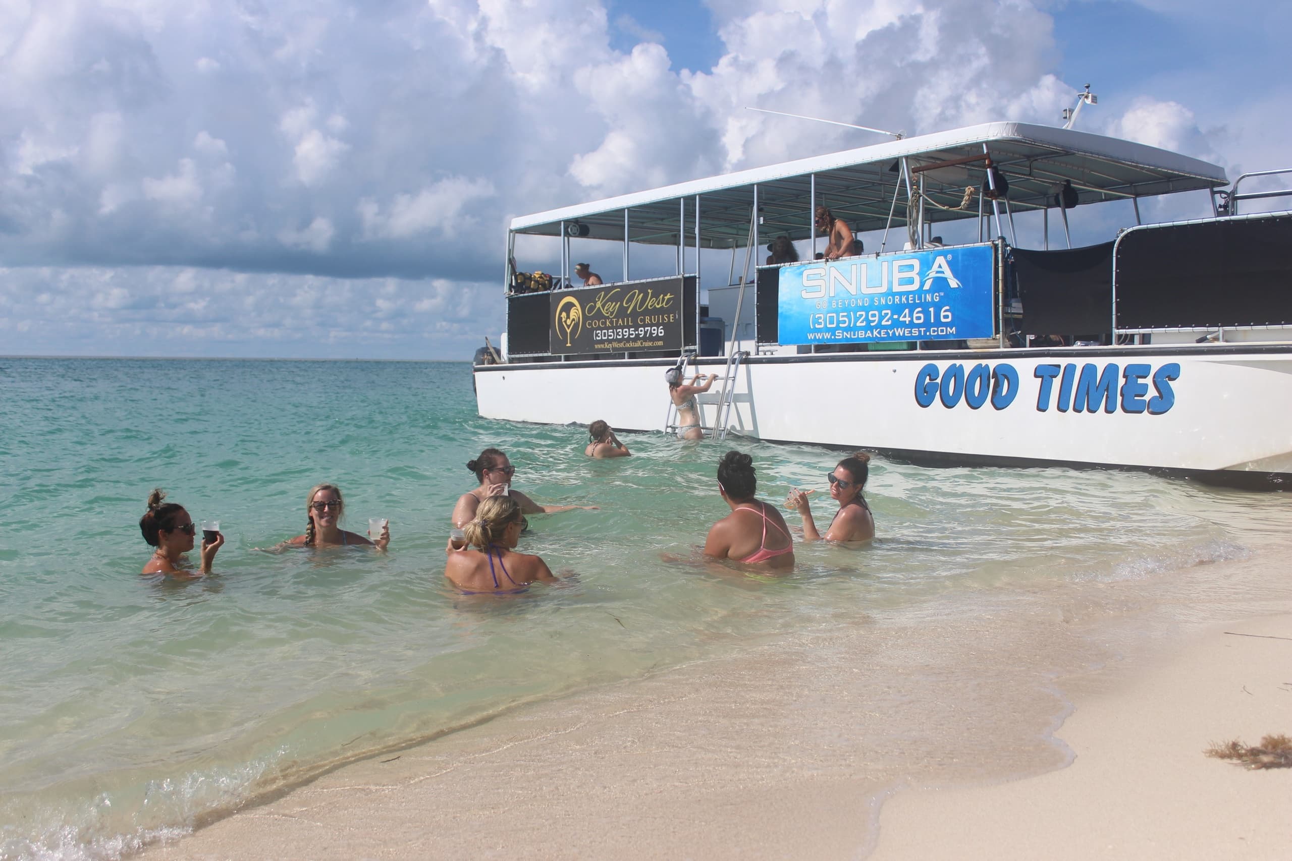 Water Activities: Sandbar Charter in Key West with Good Times