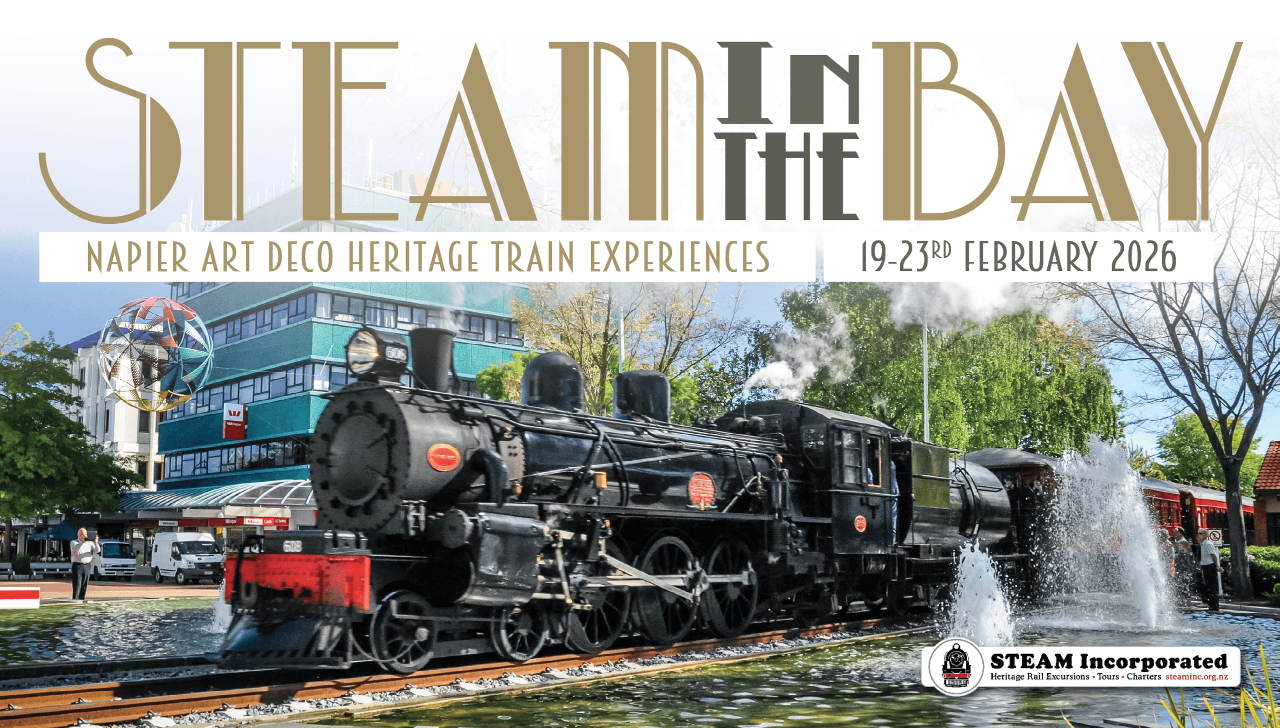 Ride the Rails: Steam Incorporated’s Art Deco Heritage Train Experience in Hawke’s Bay