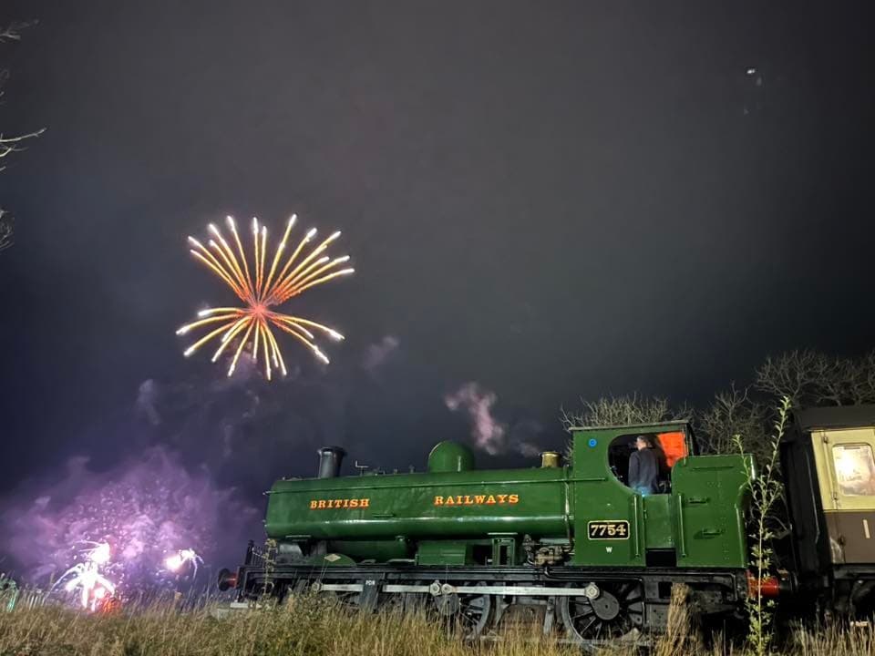 Experience the Magic of the Corwen Fireworks Night Service Aboard the Ride the Rocket Steam Train