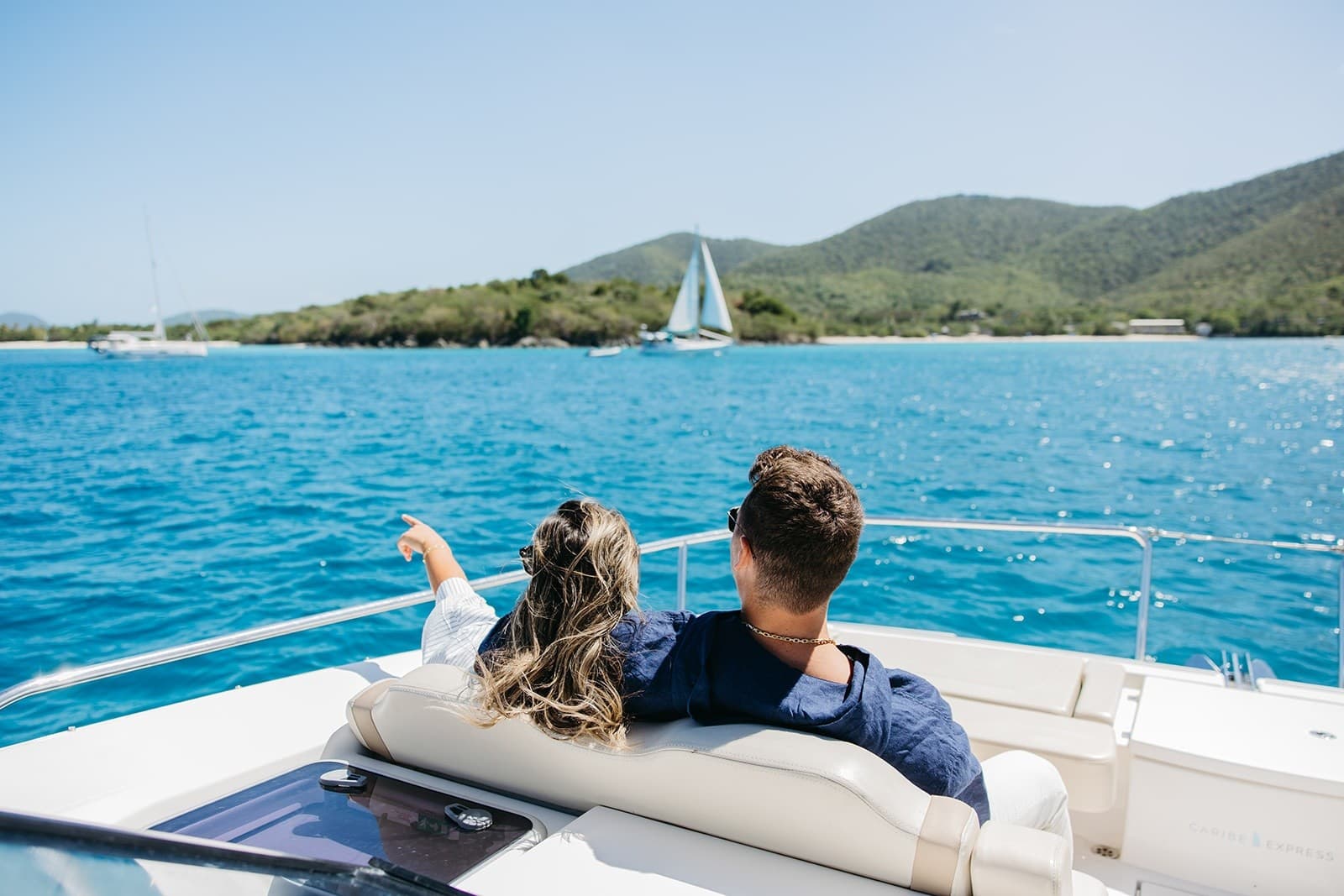 Private Luxury Charter to Jost Van Dyke: 36' Aquila Day Cruise from St. Thomas photo 3