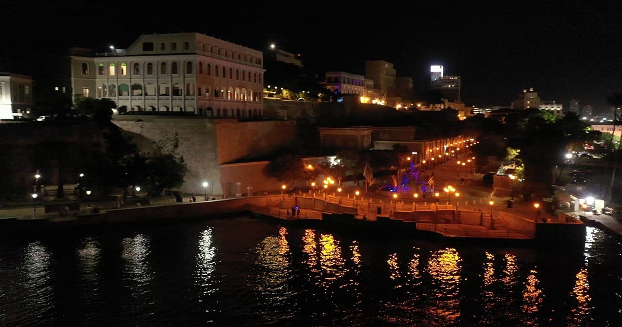 Midnight Cruise in San Juan, Puerto Rico: Nighttime Waterscape