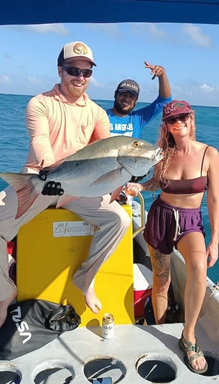 Tulum Private Fishing Charter on a 25-ft Boat — Mexidivers Coastal Angling & Snorkel photo 2