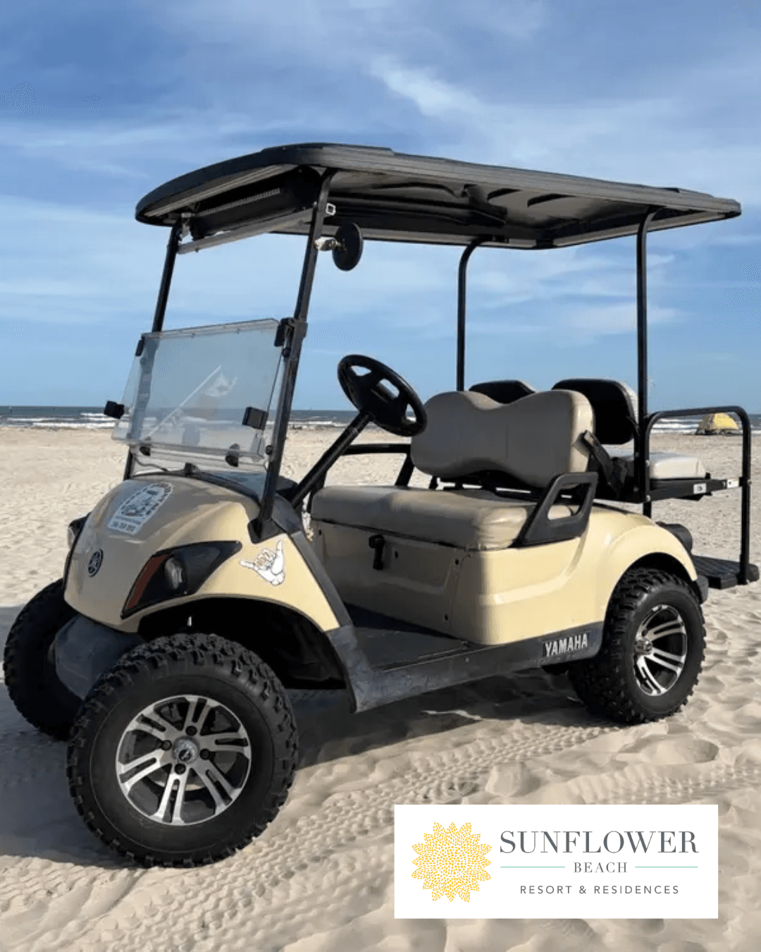 Port Aransas Beach Cruise: 4-Person Golf Cart with LED Speaker Bar photo 1