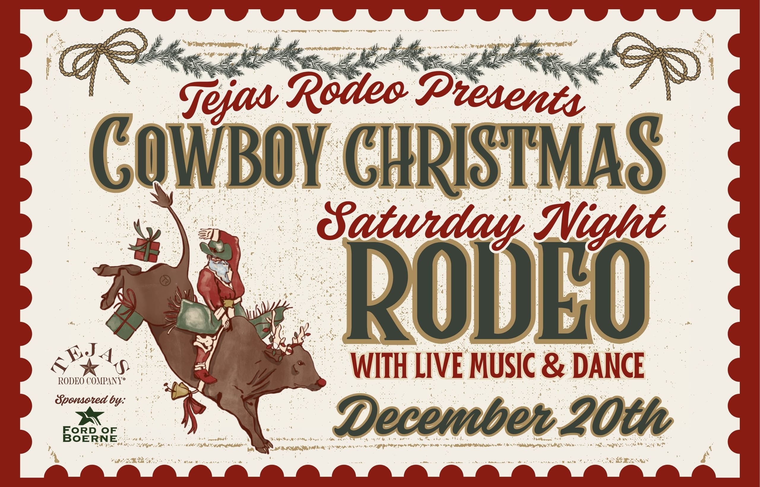 Experience Cowboy Christmas: Saturday Night Rodeo in Bulverde, Texas