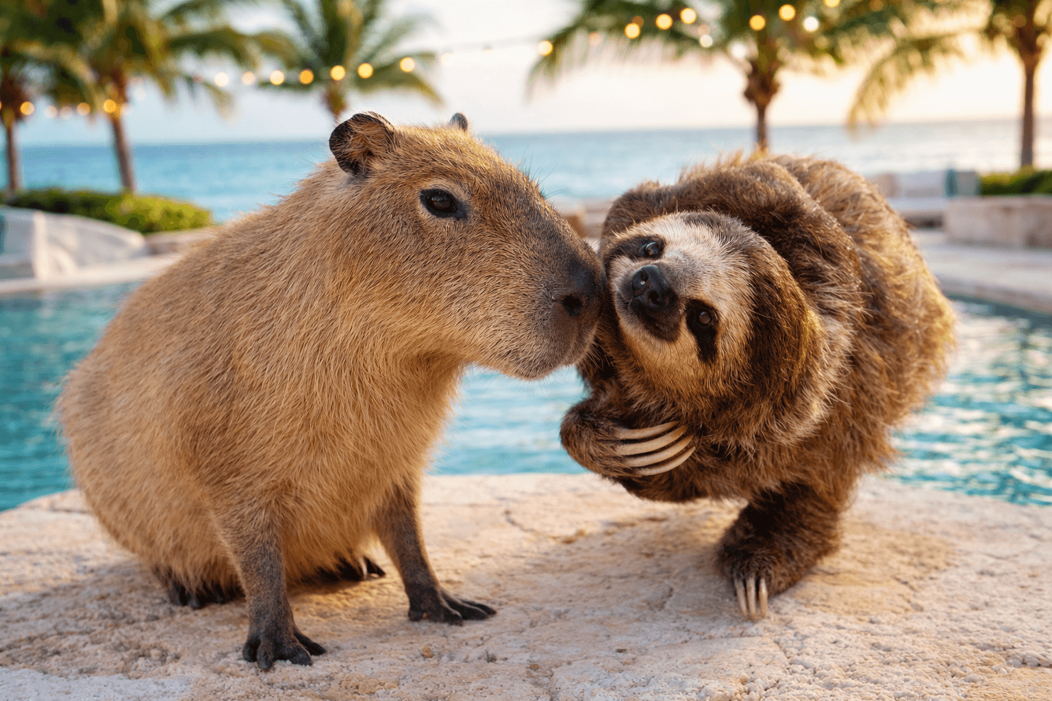 Private Capybara & Sloth Encounter at Scatter Joy Acres near Murray, NE