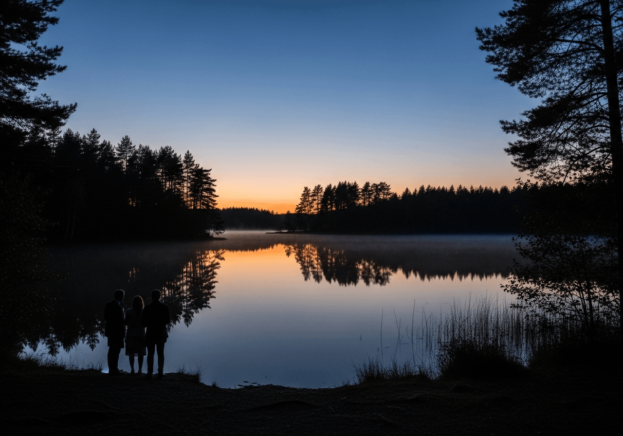 Nordic Twilight Forest Walk: Evening Walk in Nacka Nature Reserve, Stockholm photo 3