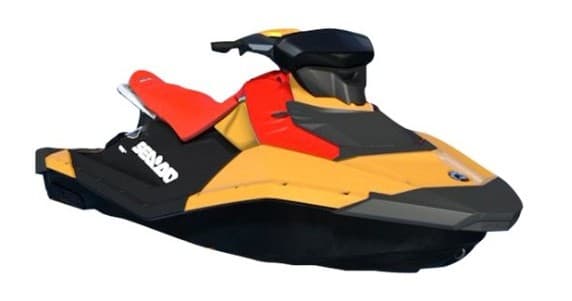 Personal watercraft (jet ski) ready for high-speed lake rides