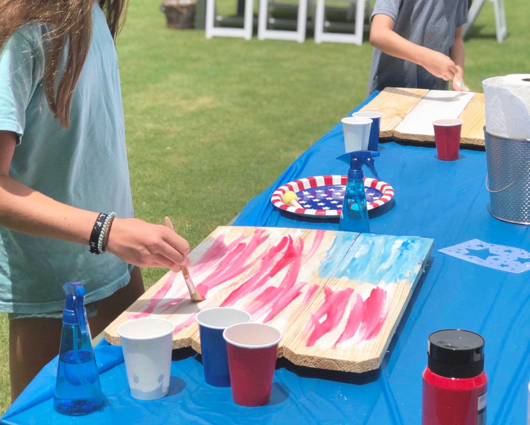 Family Flag Painting Experience in Adairsville, Georgia