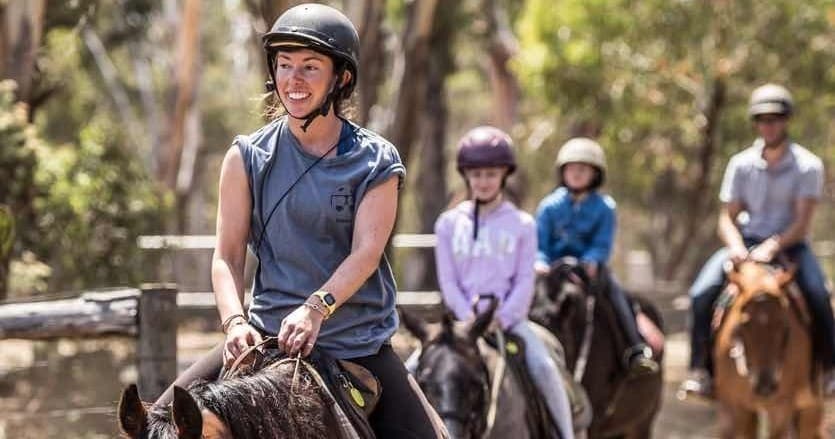 Horseback Trail Ride with Spring Creek Horse Rides in Bellbrae