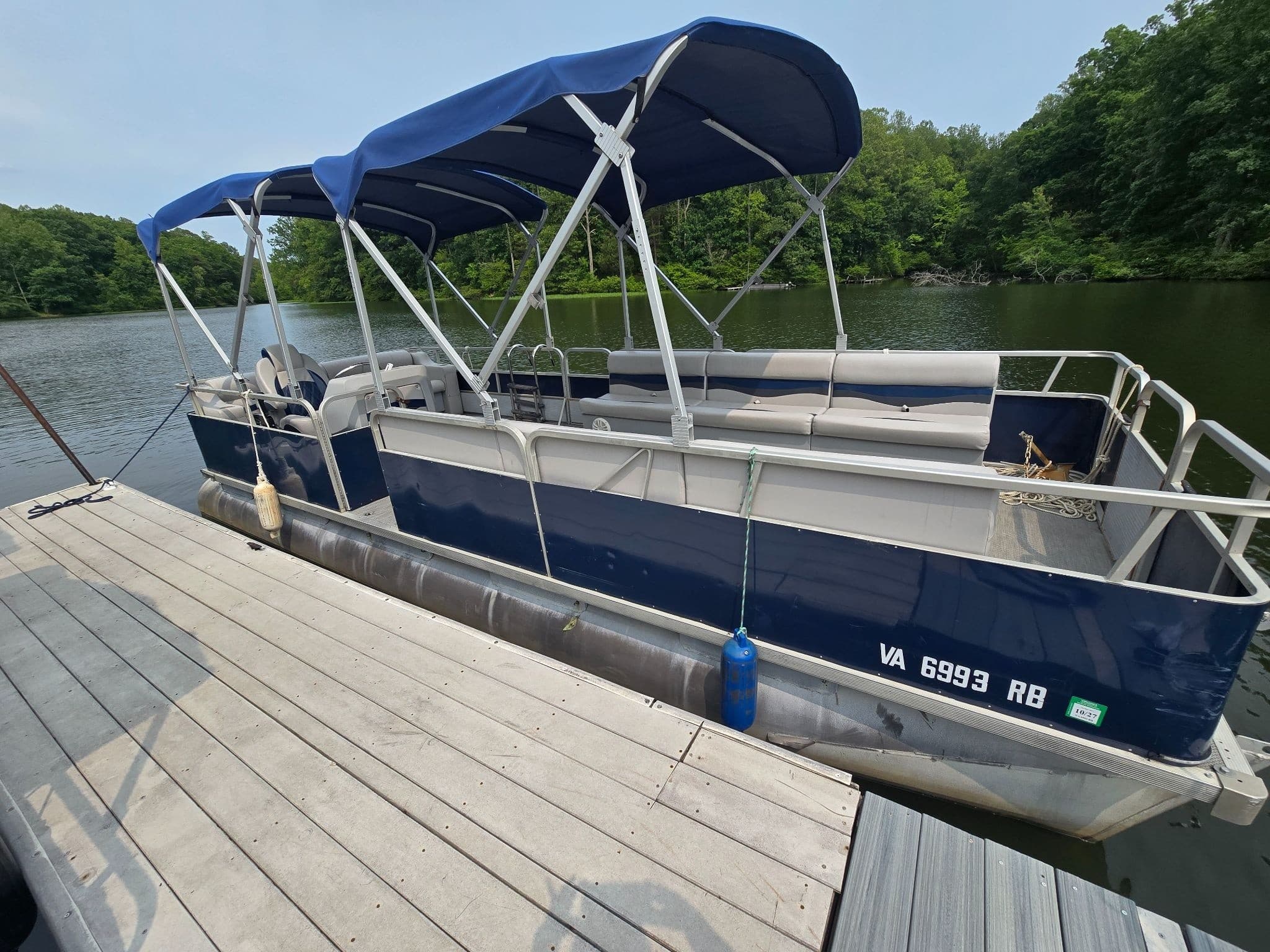 Basic Tritoon Rental at Rocky Branch Marina: 90-HP Tritoons for Groups in Spotsylvania photo 1