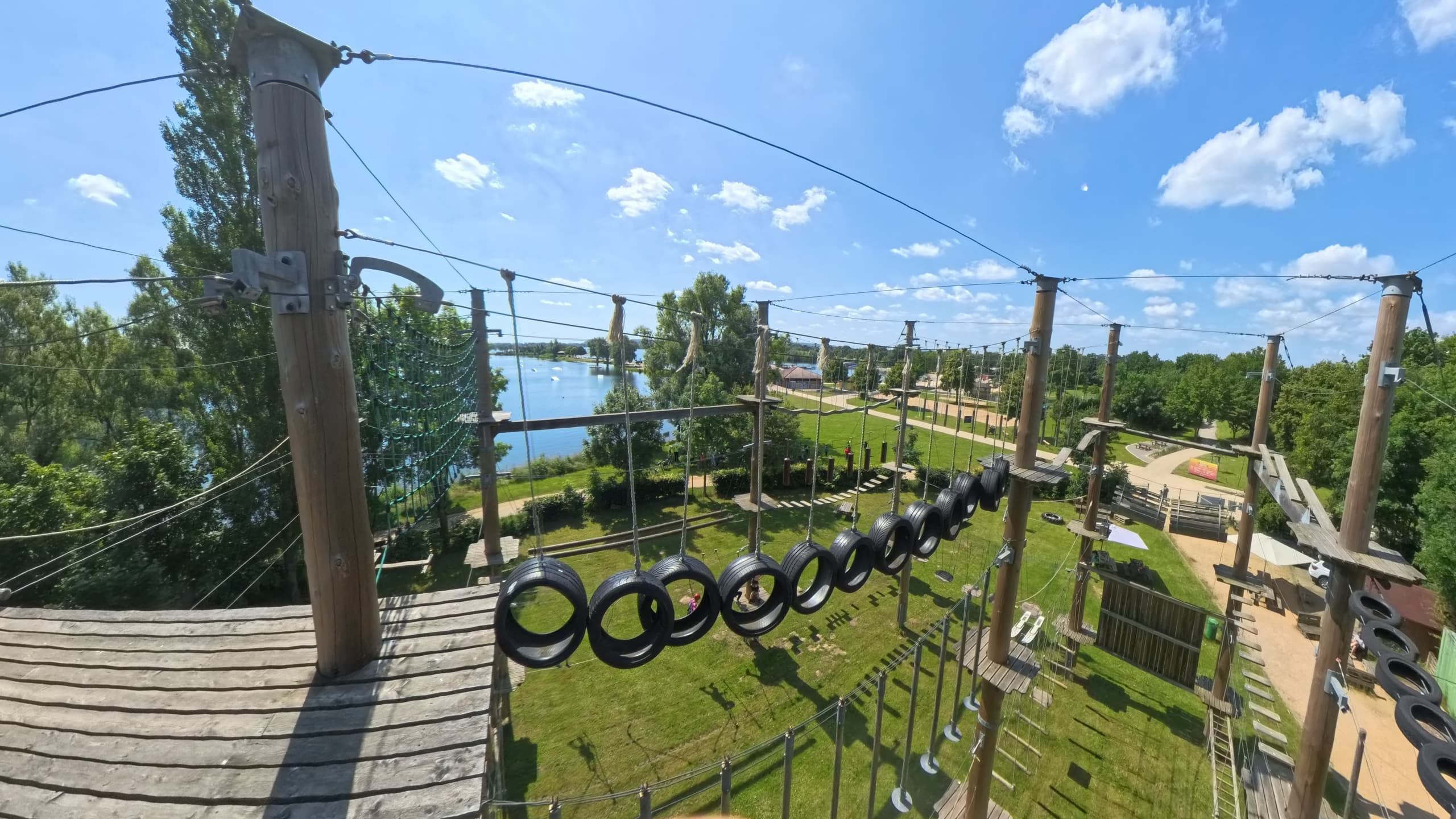 High Ropes Challenges for Youth at Adventurepark Xanten