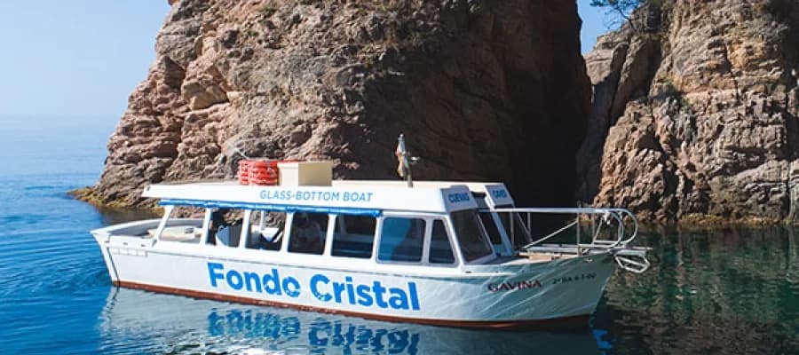 Glass-Bottom Boat to Cala Giverola: Tossa de Mar Coastal Cruise & Camí de Ronda Hike