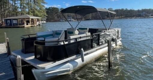 Lake Gaston Pontoon Rental: 22' Crest Pontoon from 2192 River Rd, Henrico NC