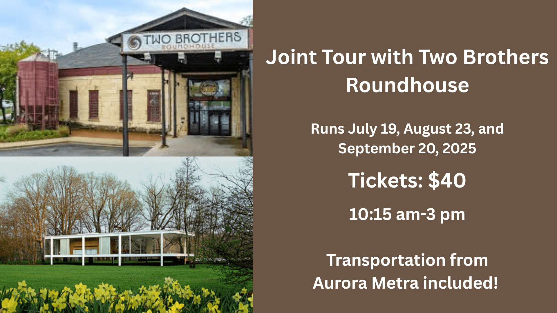 Joint Tour with Two Brothers Roundhouse in Plano, Illinois