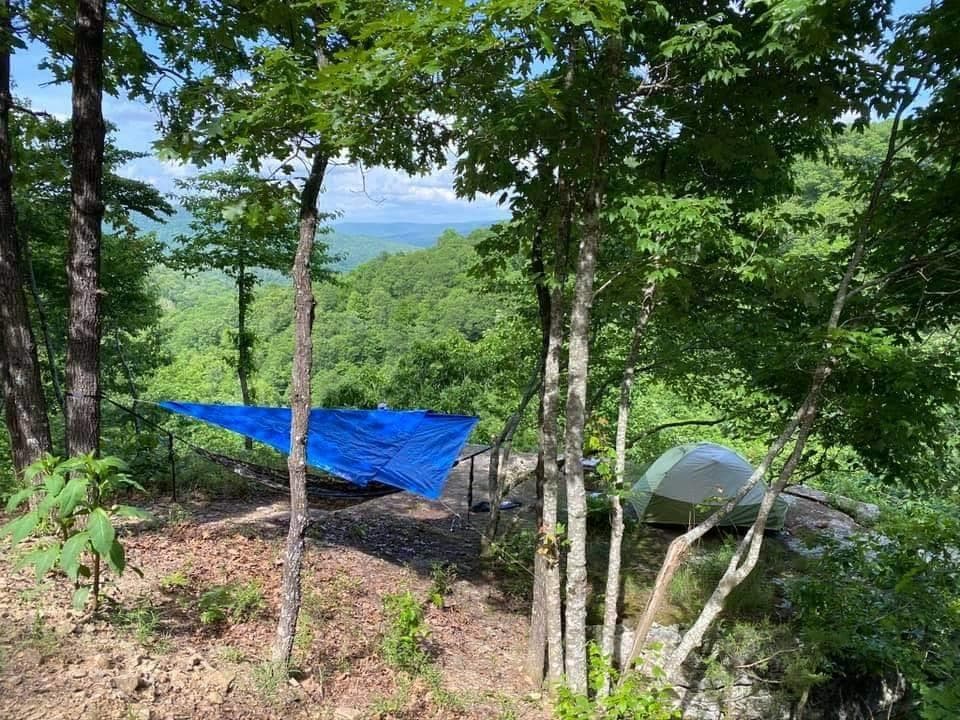 Primitive Camping at Wedding Bell Rock Camp - Kingston, Arkansas