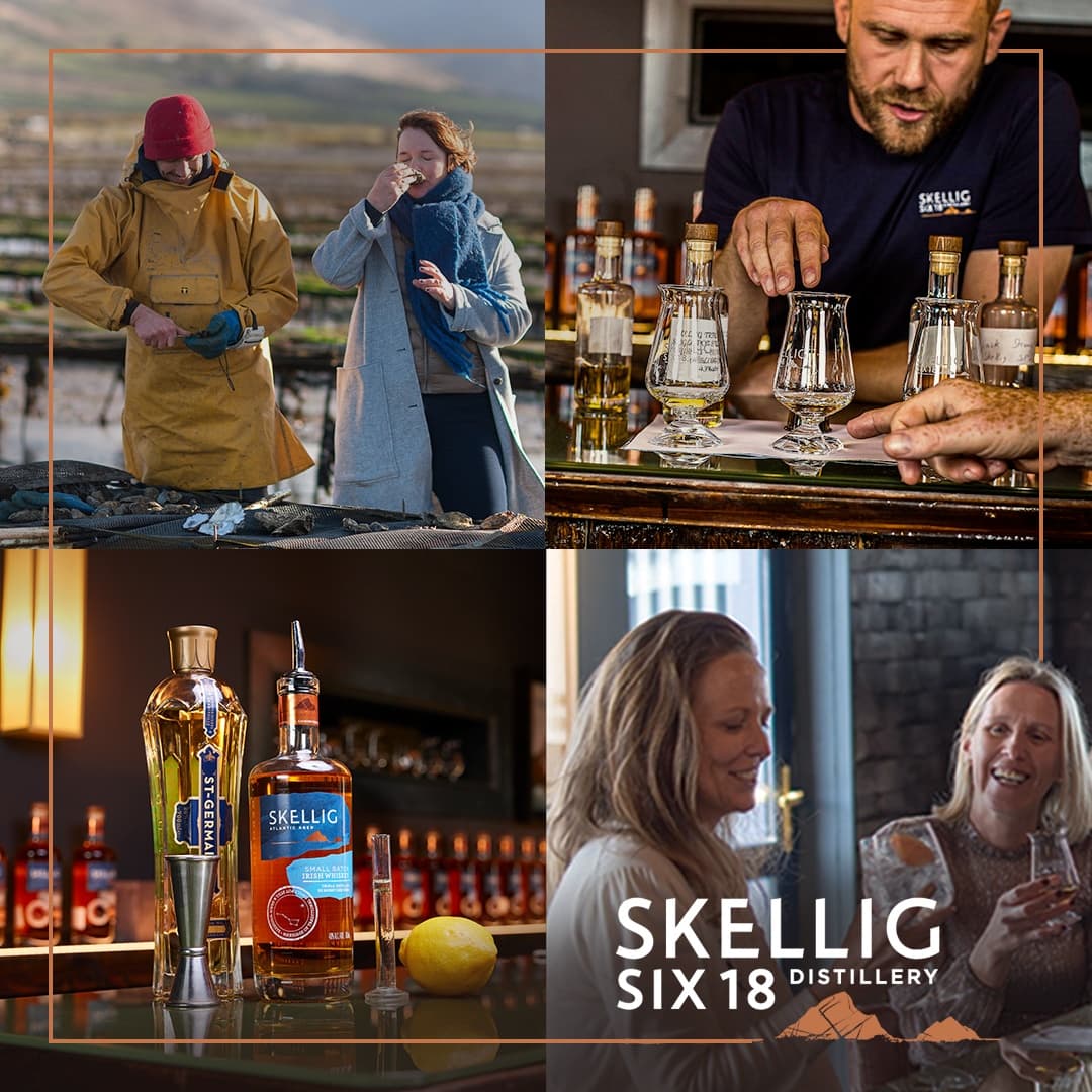 Skellig Six18 Gin & Whiskey Tasting with Good Food Ireland