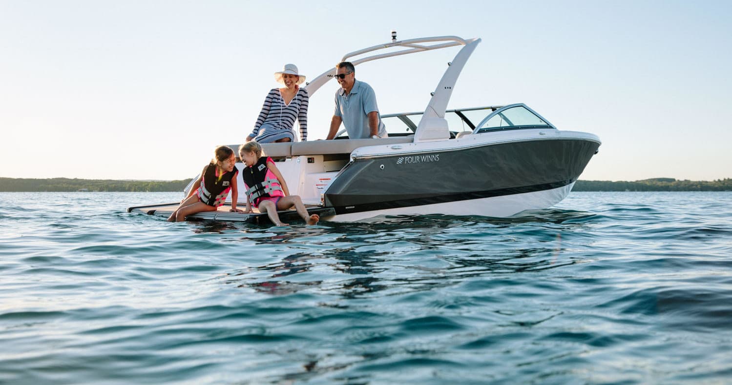 Cruise South Lake Tahoe in Style Aboard the Four Winns 230 Open Bow Boat
