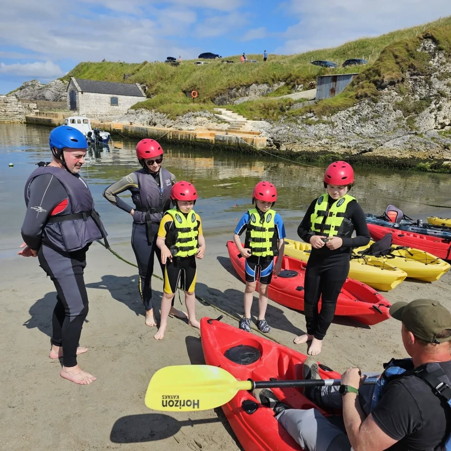 Family Kayak Experience with Causeway Coast Kayaking Tours in Ballintoy