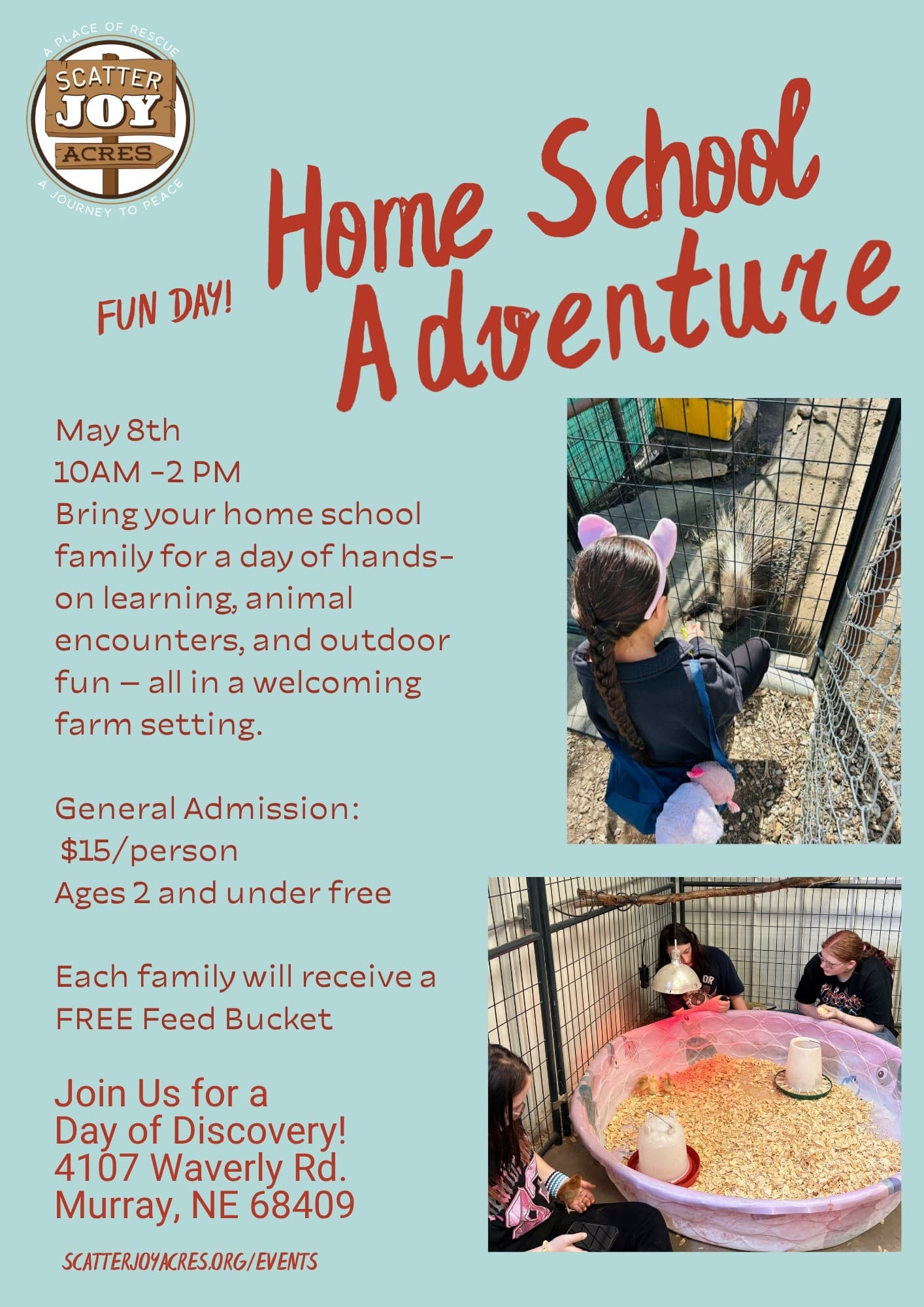 Homeschool Ranch Day: Hands-On Animal Learning in Murray, Nebraska