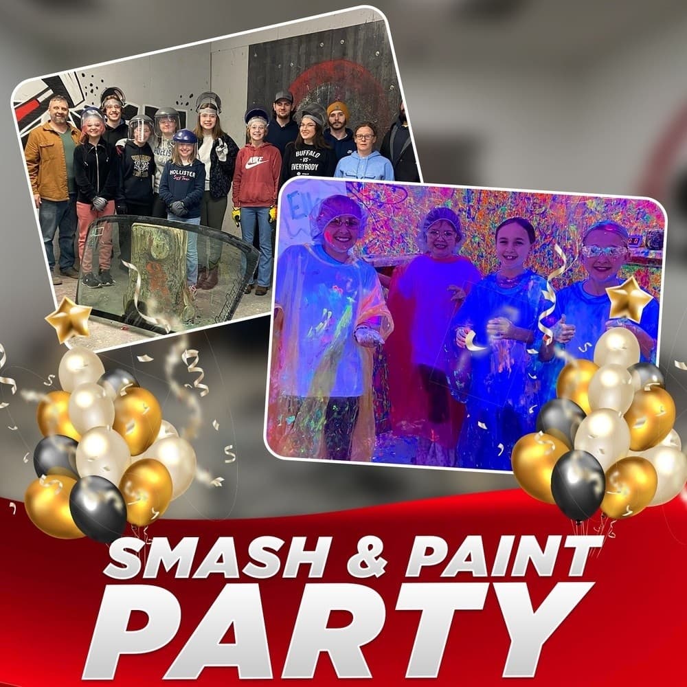 Experience the Ultimate SMASH & PAINT PARTY in Wake Forest, NC