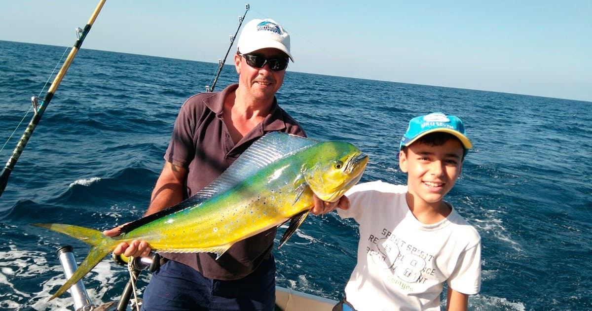 Deep-Sea Fishing with Pesca Deportiva y Paseos The Tattoo Fisher in Isla Canela
