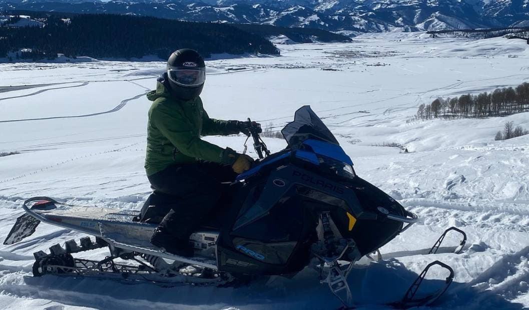 Explore Wyoming’s Gros Ventre Mountains on a Full Day Snowmobile Adventure