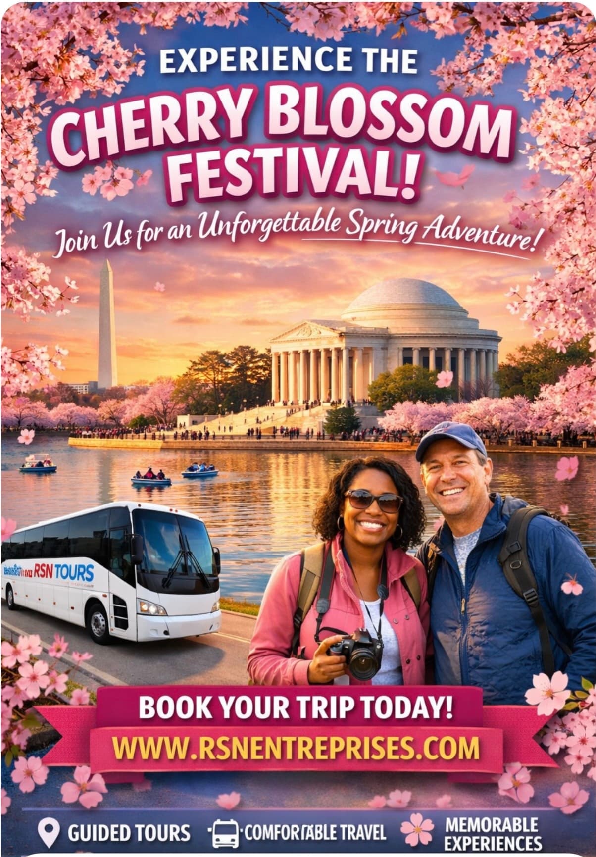 Spring Cherry Blossom Festival Walk: Visit Eight Memorials in Washington, D.C. photo 2