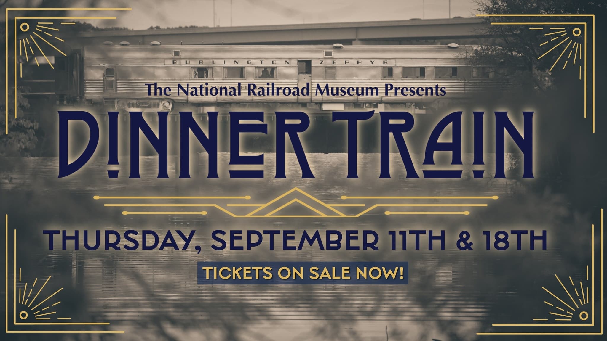 Dinner Train Evening at National Railroad Museum, Wisconsin