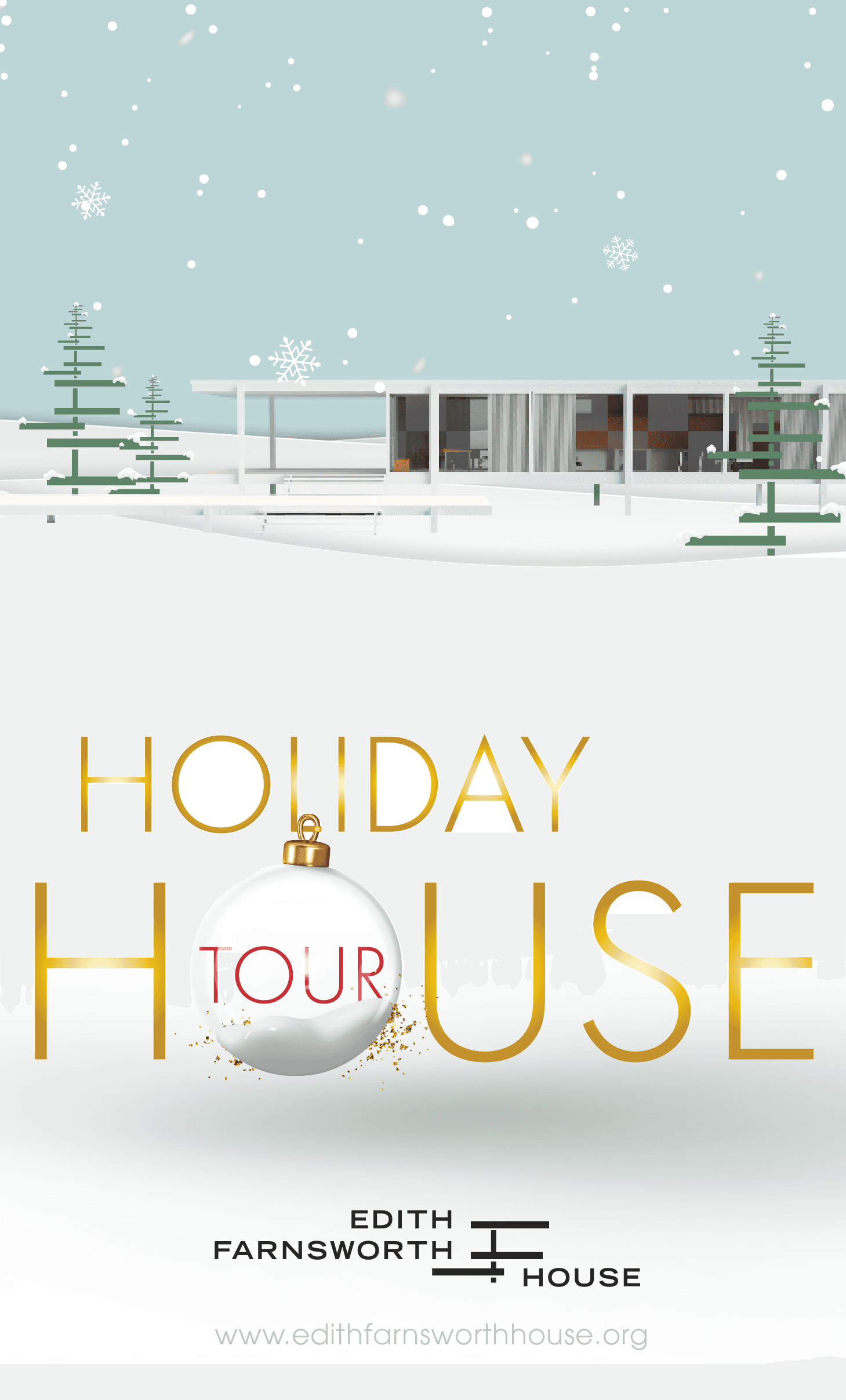 Holiday House Tours at Farnsworth House, Plano IL