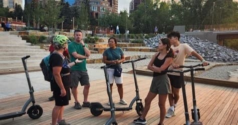 Private City Scooter Tour of Calgary Adventure