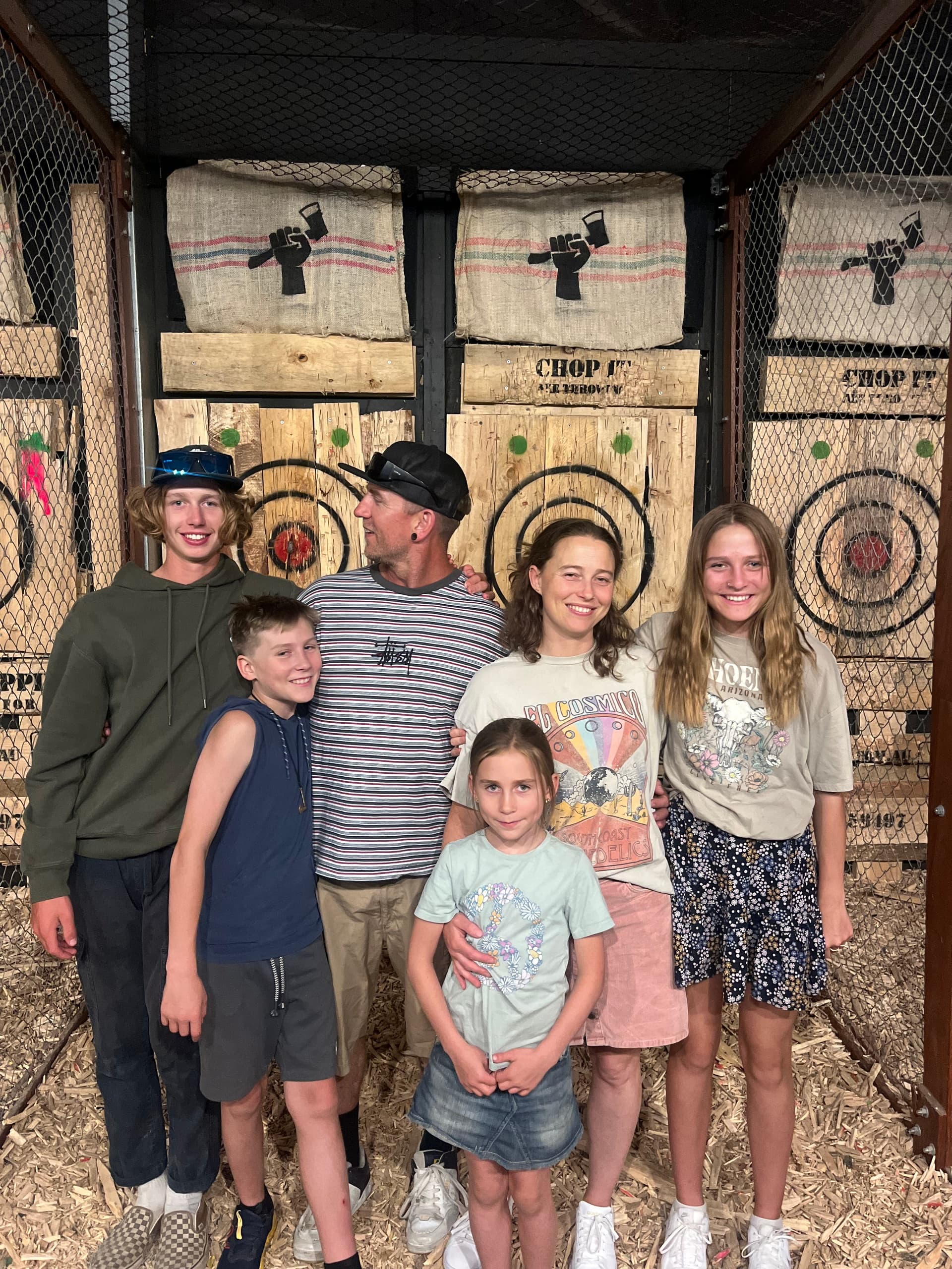 Family Axe Throwing Adventure at Chop It