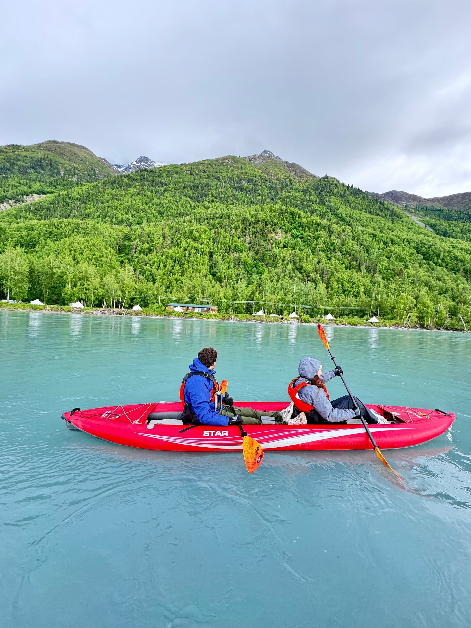 Knik River Paddle to Lulu’s Tents: Live Music, Glacial Views & Riverside Glamping photo 3