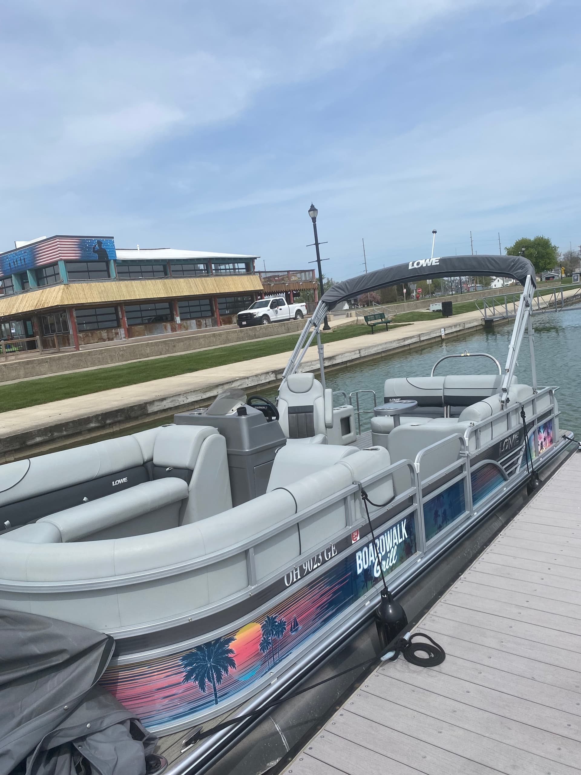 Lowe Pontoon Boat Rental Adventure on Grand Lake, Celina