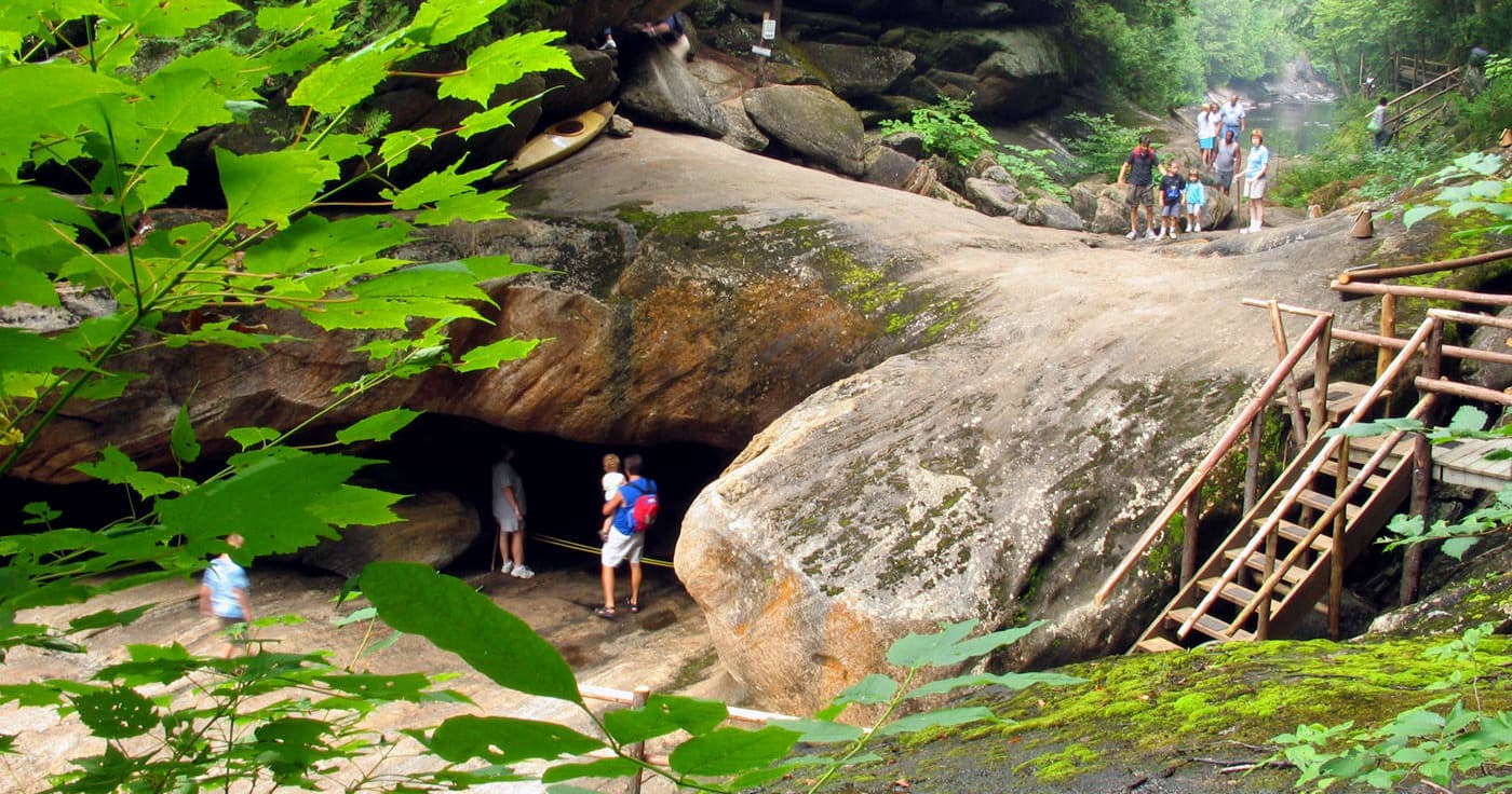 Land Adventures at Natural Stone Bridge & Caves in Adirondacks