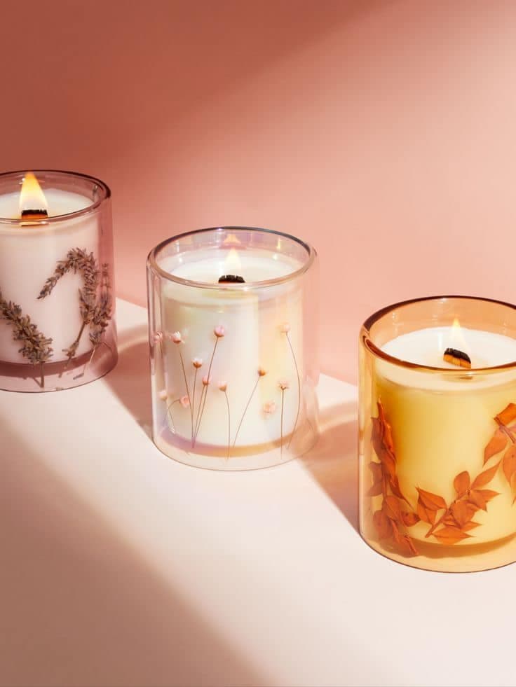 Flower Pressed Candle Making at SoHum in Tecumseh
