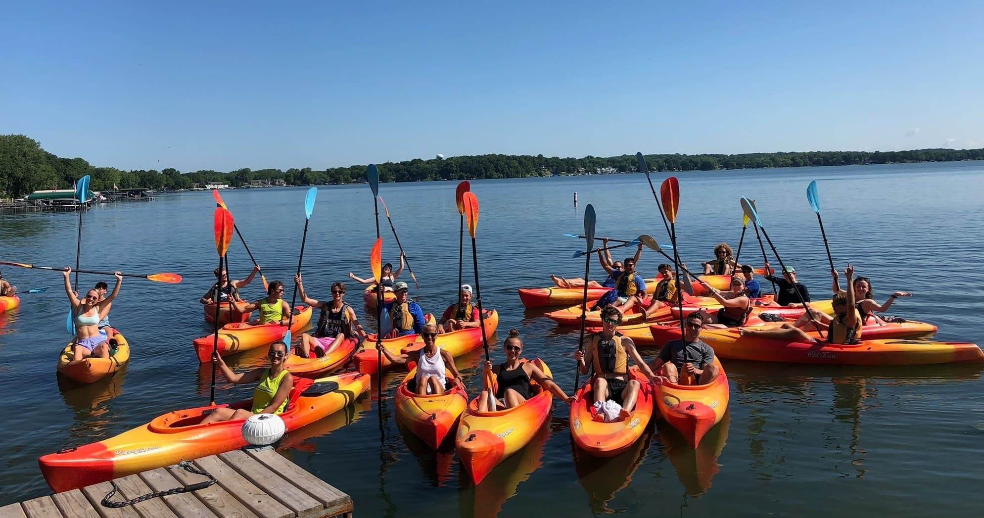 Large Group Paddle Rentals on Lake Mendota in Middleton