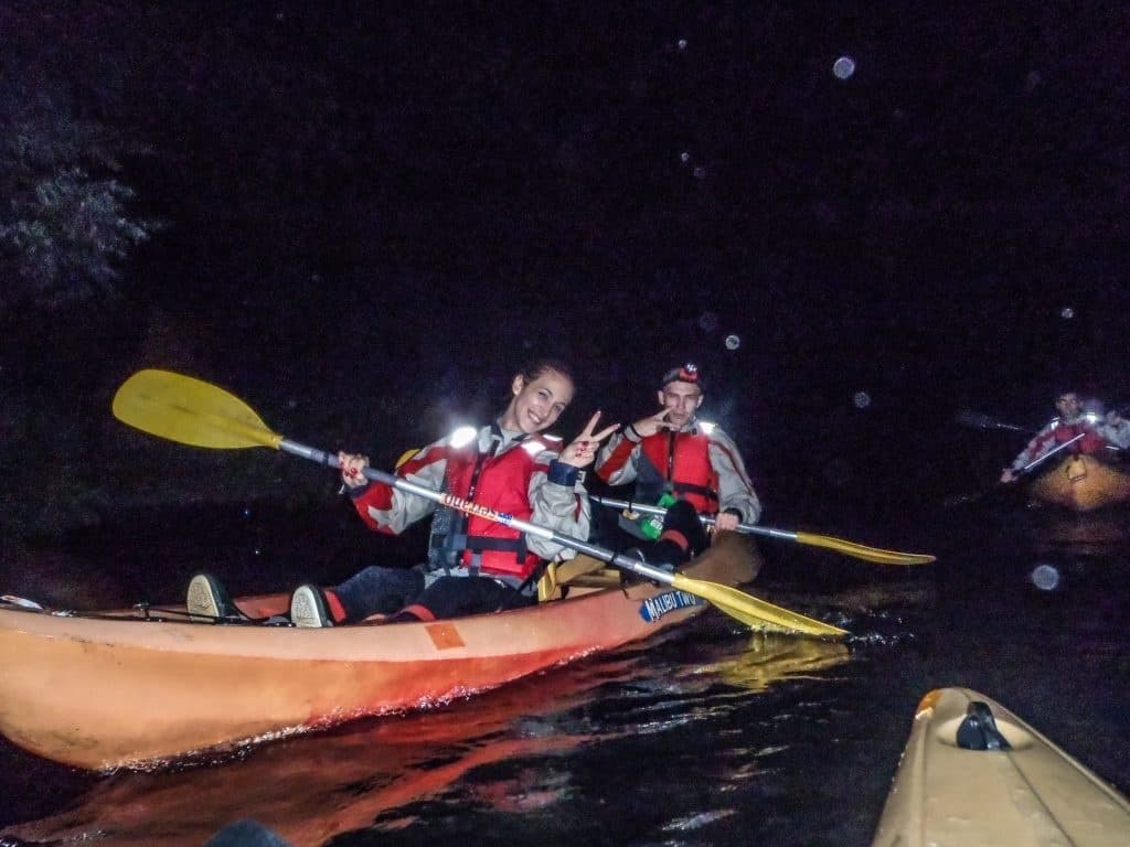 Night Kayaking on Portugal's Rio Mondego with Trans Serrano