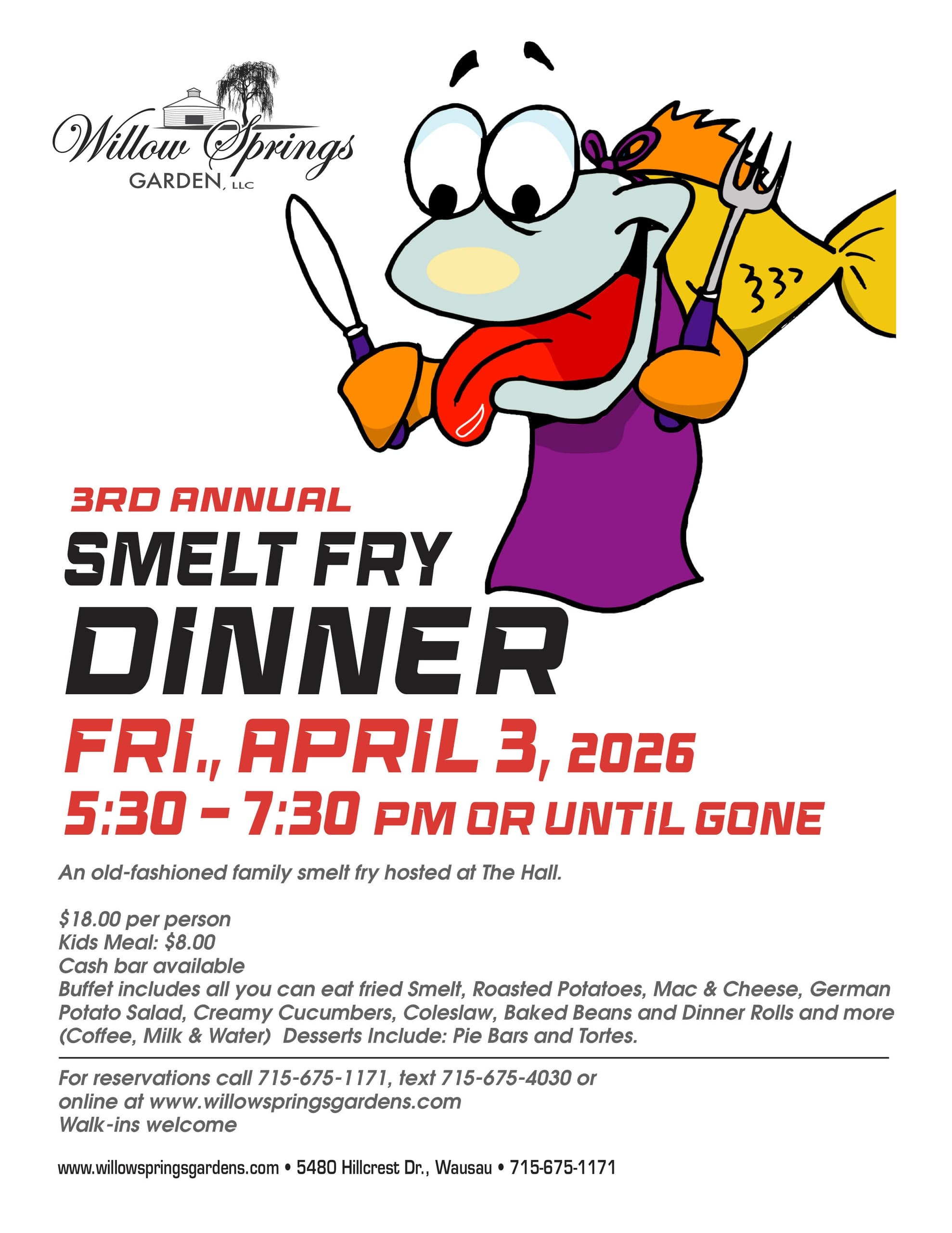 Old-Fashioned Smelt Fry at The Hall — Wausau’s Spring Community Feast