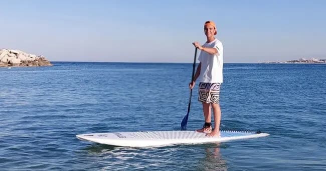 Beginner Canoe and SUP Lesson on Italy's Conero Coast