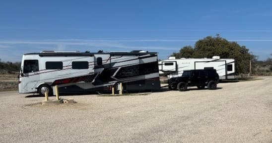Caverns of Sonora RV Site 23: Class A Pull-Through Camping Under Pristine West Texas Stars
