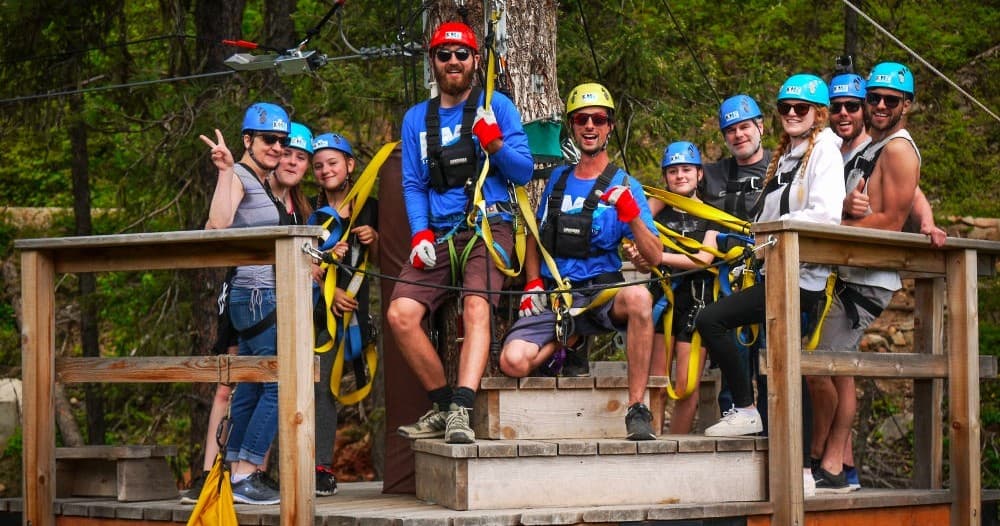 Zipline Adventure at Kokanee Mountain with Kokanee Mountain Zipline