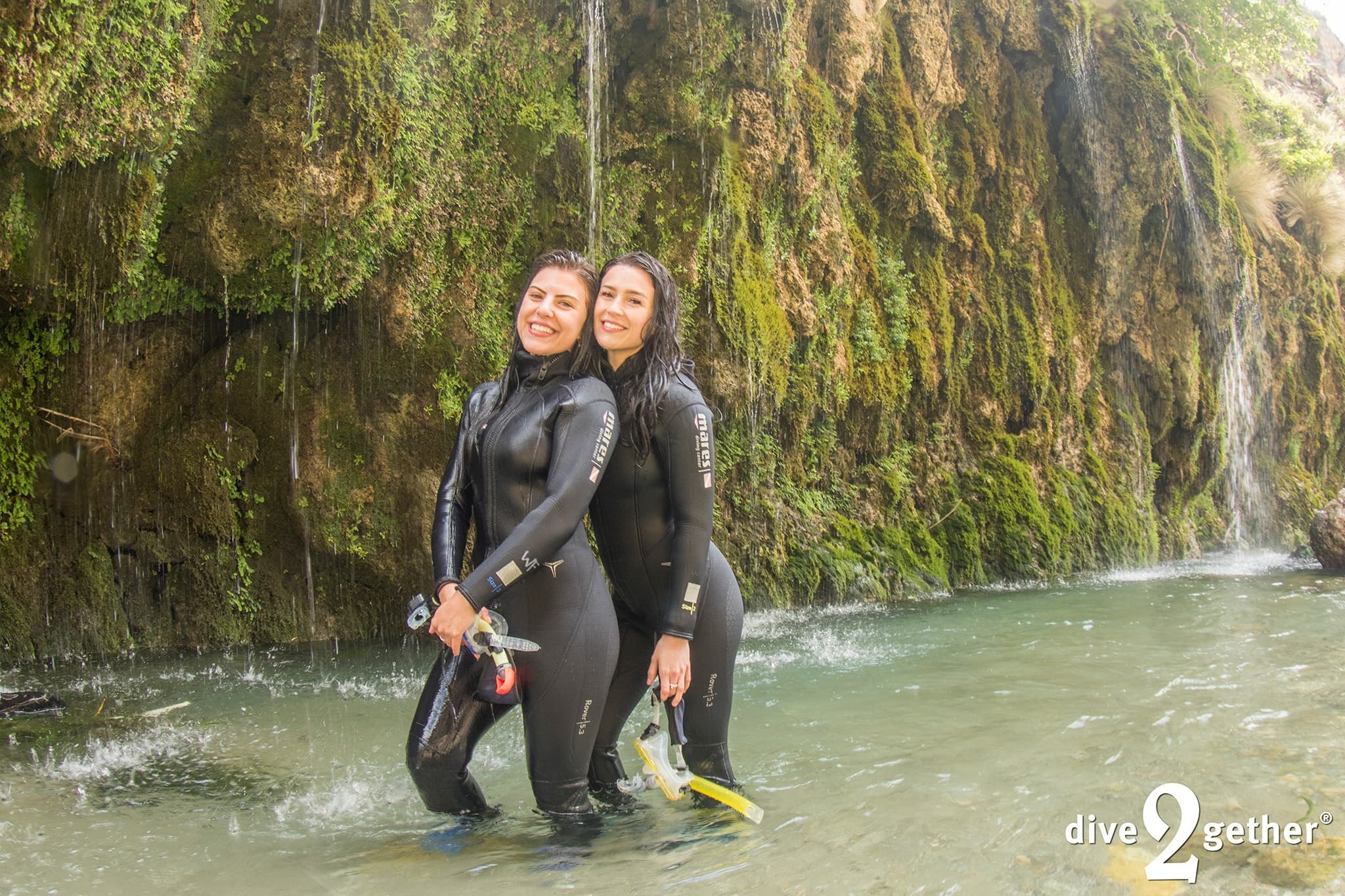 Water Activities & Snorkelling at Kourtaliotiko Waterfalls with Dive2gether Crete