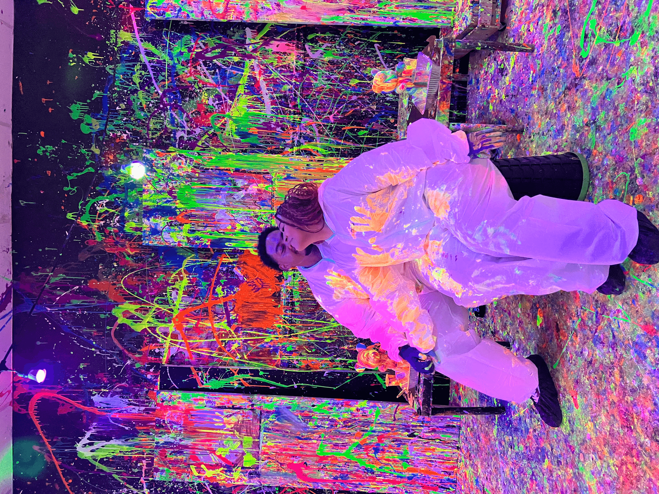Valentine's Day Date & Create: Splatter Painting and Acrylic Pours in Sandy Springs photo 2
