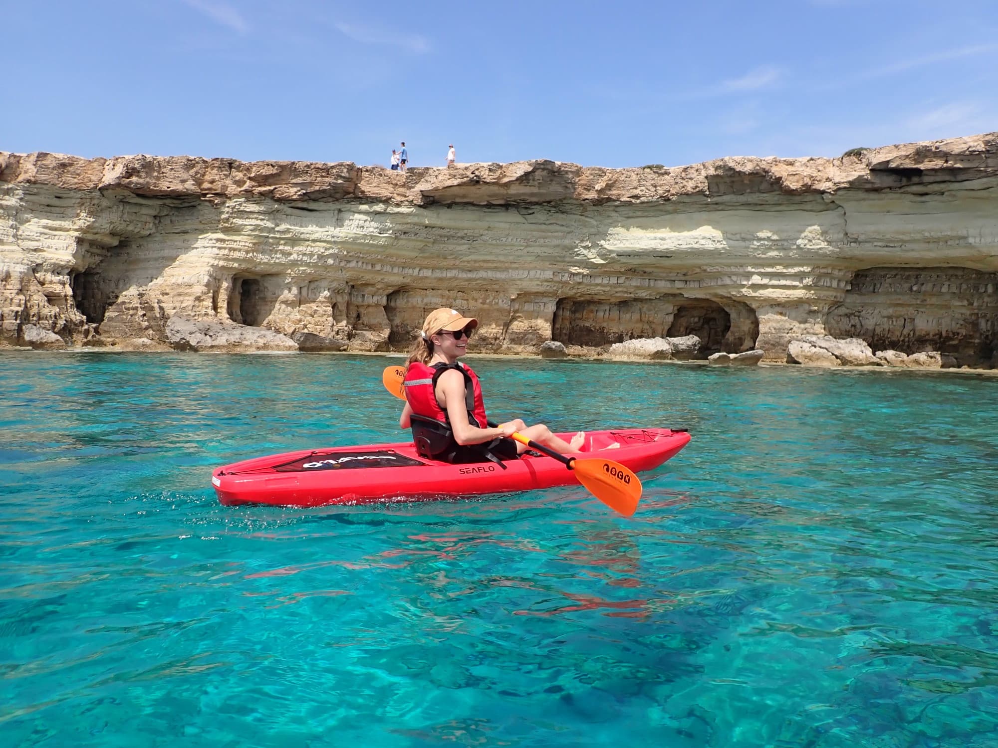 Water Activities: Cape Greko Sea Caves Kayak Tour by Cyprus Walks