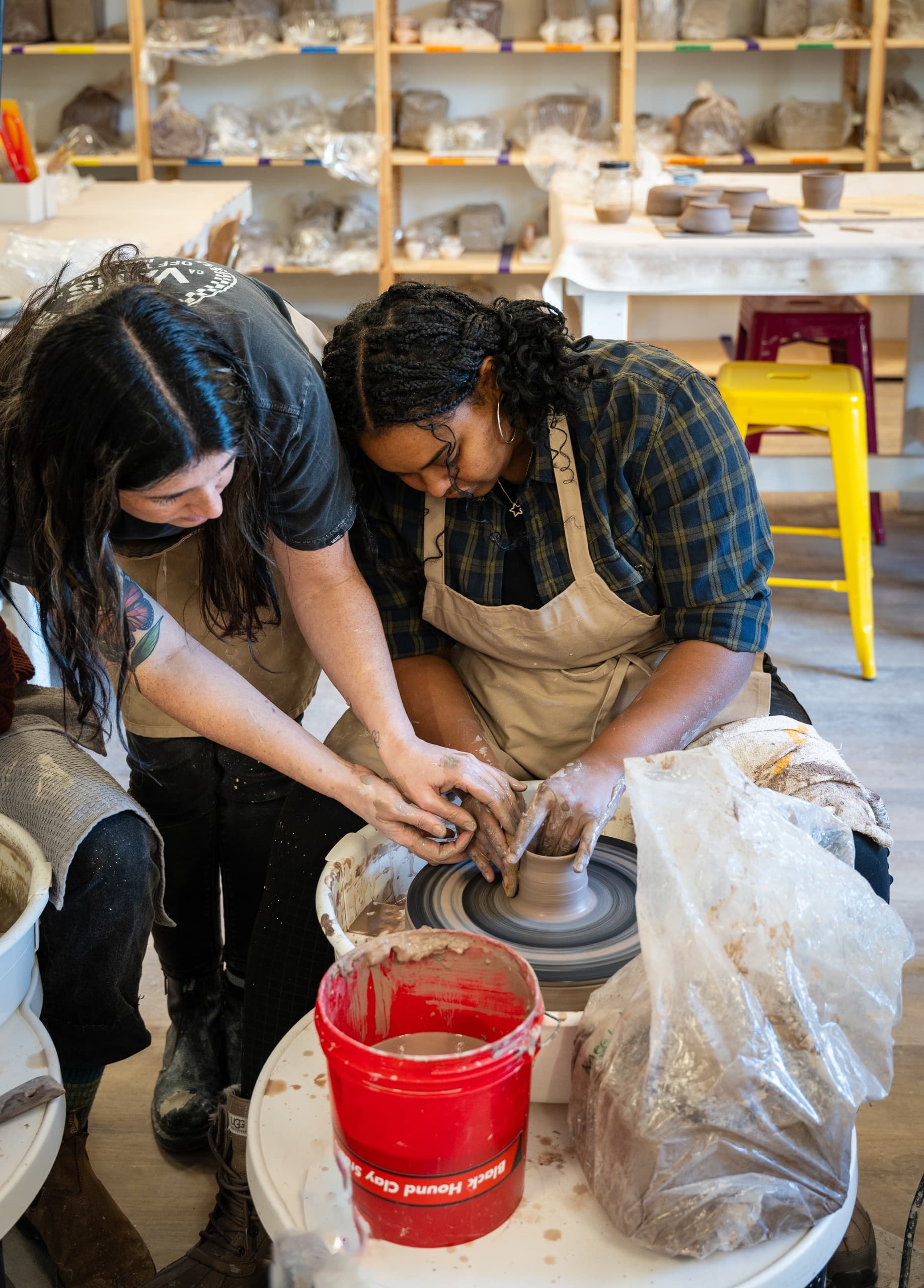 Learn Wheelthrowing in South Philadelphia: Black Hound Clay Studio Sunday Evenings