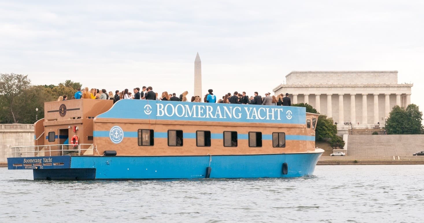 Potomac River Yacht Cruises with Monument Views